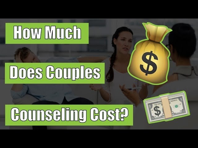 How much does couples counseling cost?