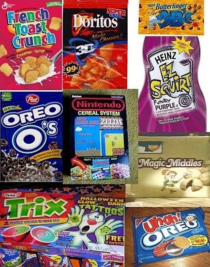 90s Snacks and Drinks 